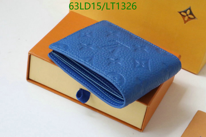 LV Bags-(Mirror)-Wallet-,Code: LT1326,$: 63USD