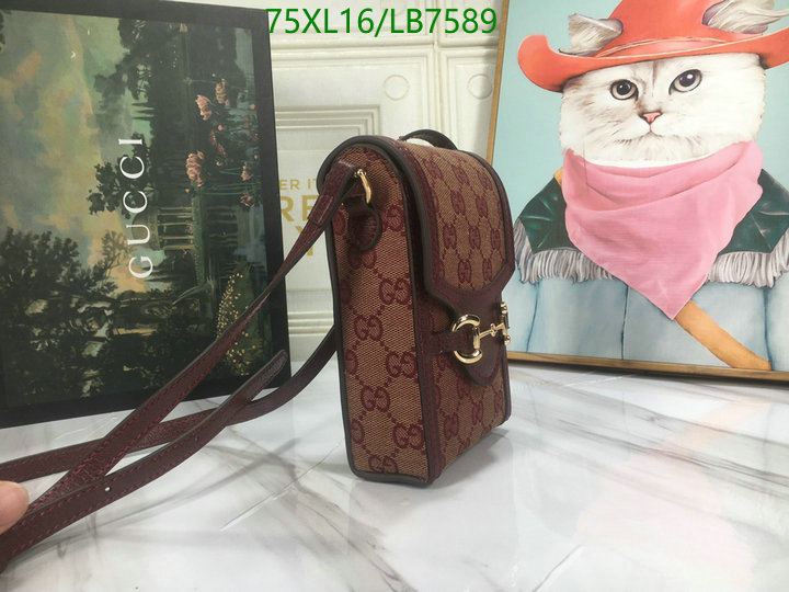 Gucci Bag-(4A)-Horsebit-,Code: LB7589,$: 75USD