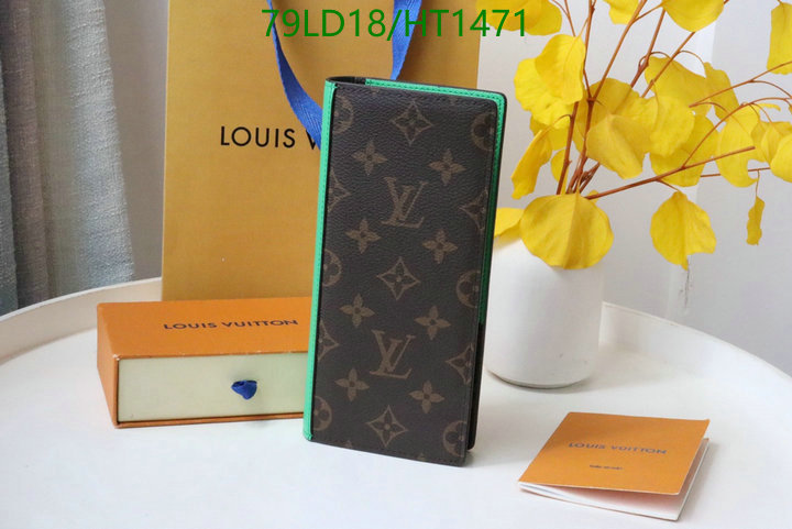 LV Bags-(Mirror)-Wallet-,Code: HT1471,$: 79USD