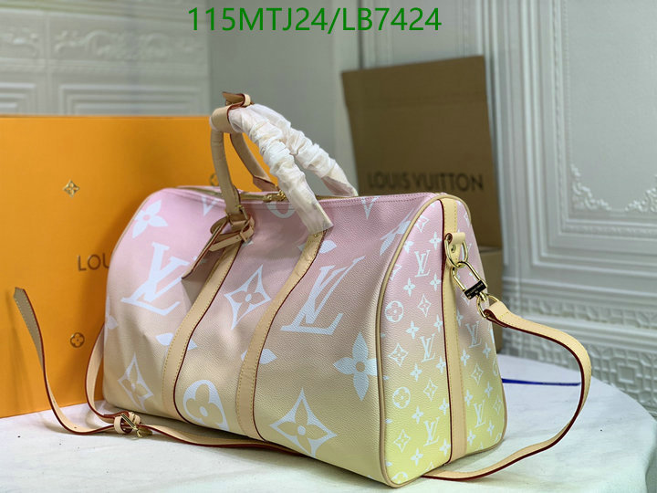 LV Bags-(4A)-Keepall BandouliRe 45-50-,Code: LB7424,$: 115USD