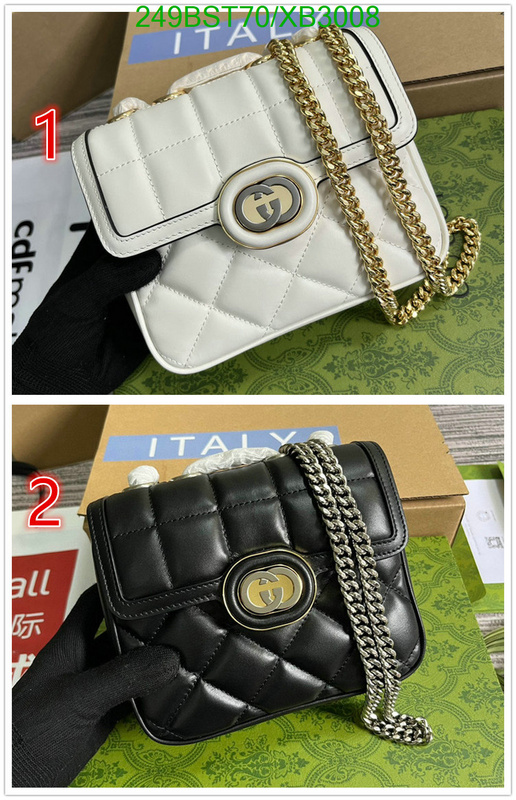 Gucci Bag-(Mirror)-Diagonal-,Code: XB3008,$: 249USD