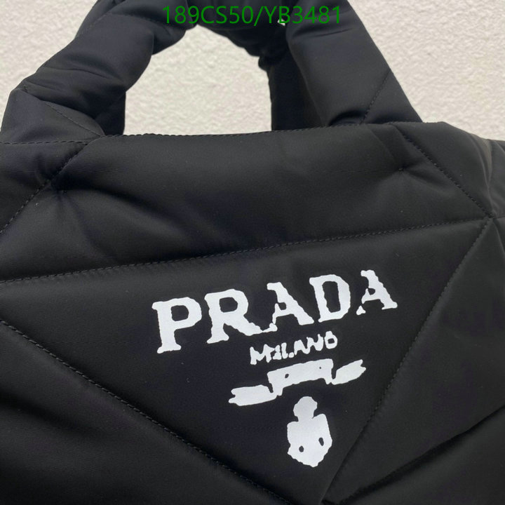 Prada Bag-(Mirror)-Handbag-,Code: YB3481,$: 189USD