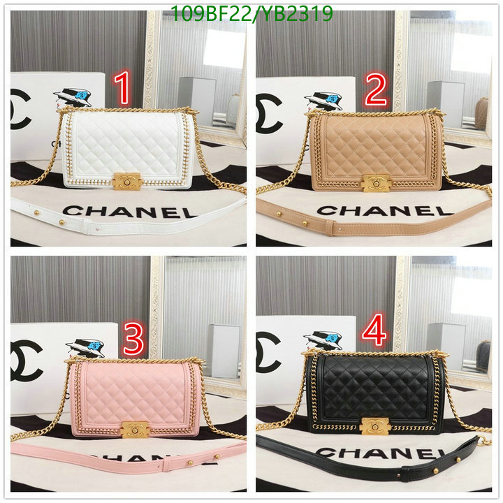 Chanel Bags ( 4A )-Le Boy,Code: YB2319,$: 109USD