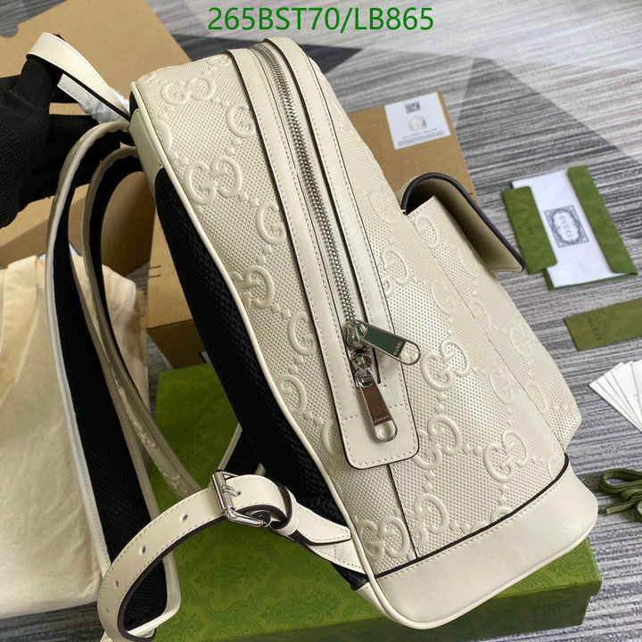 Gucci Bag-(Mirror)-Backpack-,Code: LB865,$: 265USD