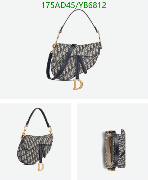 Dior Bags -(Mirror)-Saddle-,Code: YB6812,$: 175USD