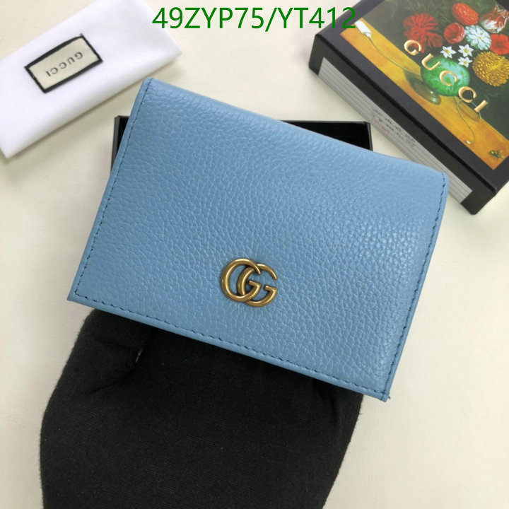 Gucci Bag-(4A)-Wallet-,Code: YT412,$: 49USD