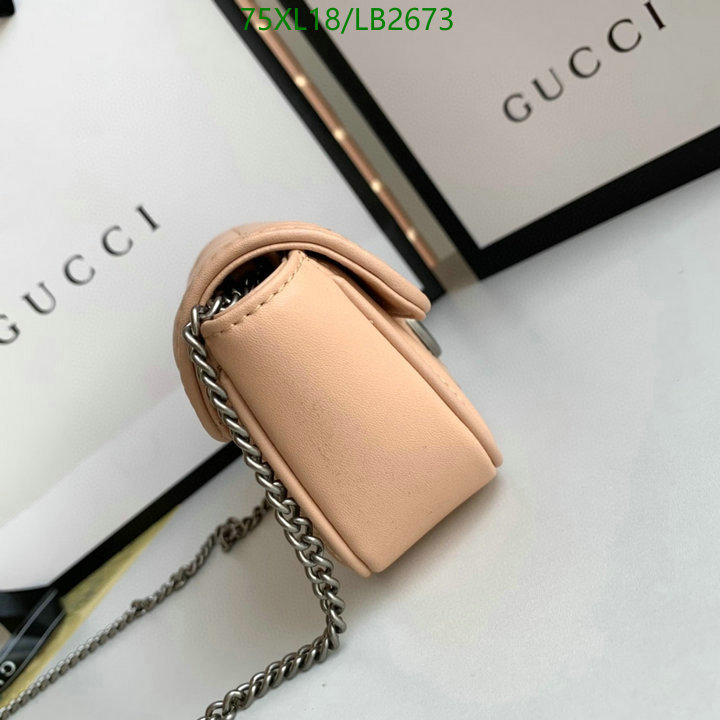 Gucci Bag-(4A)-Marmont,Code: LB2673,$: 75USD