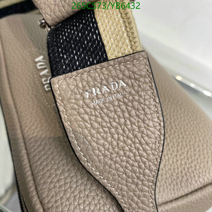 Prada Bag-(Mirror)-Diagonal-,Code: YB6432,$: 265USD