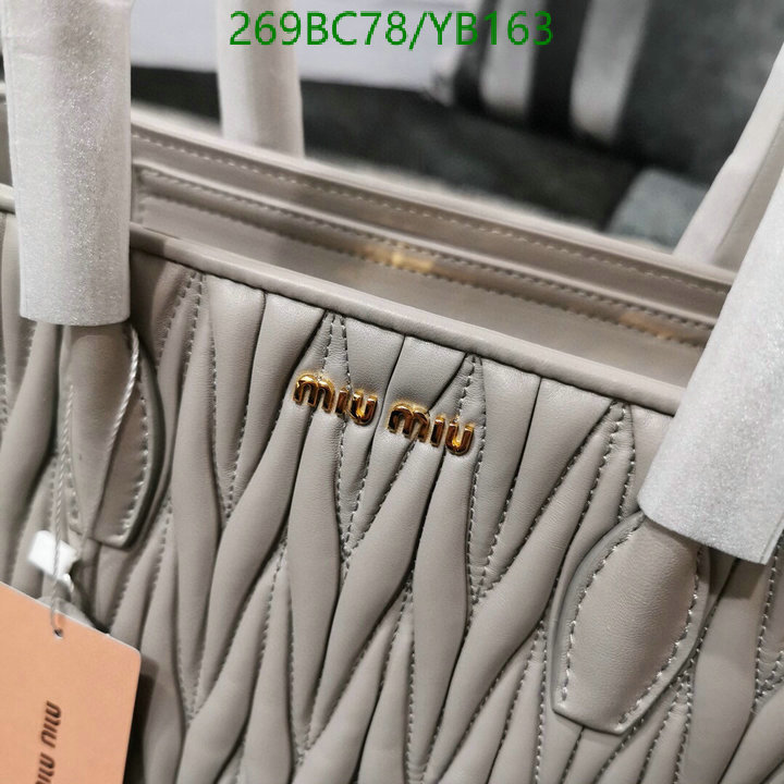 Miu Miu Bag-(Mirror)-Handbag-,Code: YB163,$: 269USD