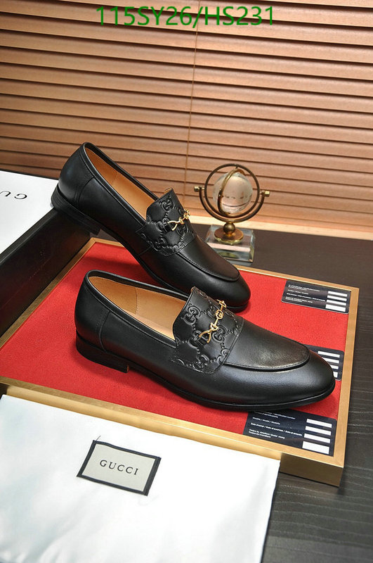 Men shoes-Gucci, Code: HS231,$: 115USD