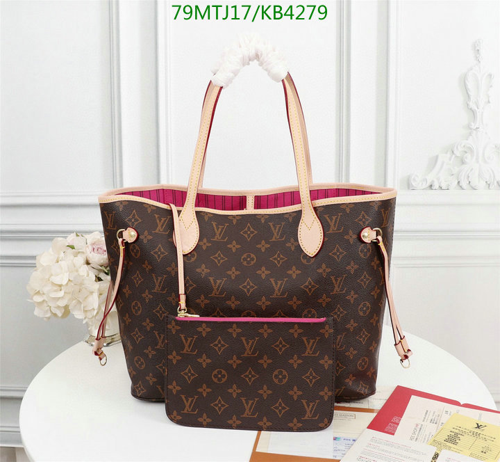 LV Bags-(4A)-Neverfull-,Code: KB4279,$: 79USD