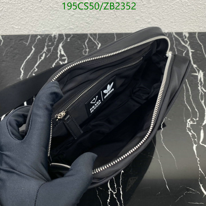 Prada Bag-(Mirror)-Diagonal-,Code: ZB2352,$: 195USD
