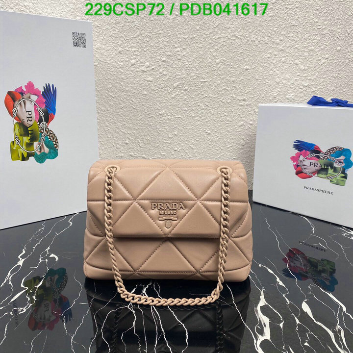 Prada Bag-(Mirror)-Diagonal-,Code: PDB041617,$: 229USD