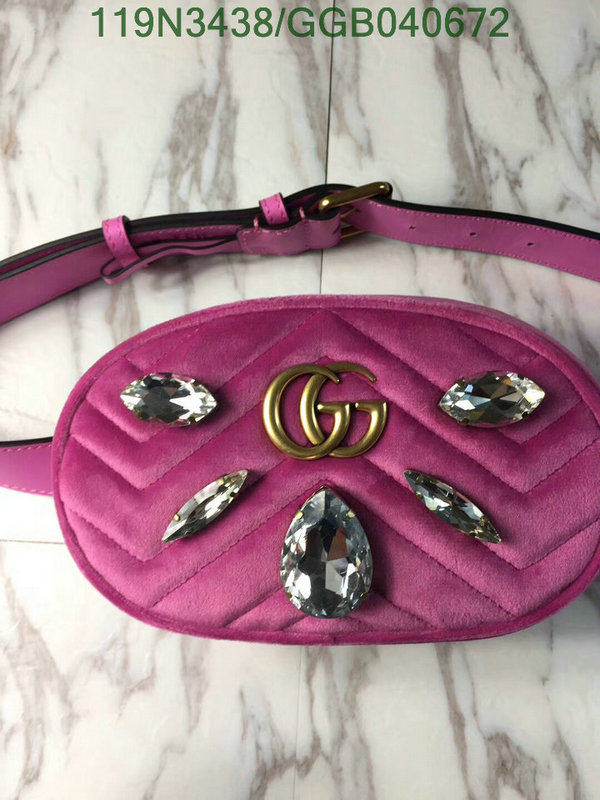 Gucci Bag-(Mirror)-Belt Bag-Chest Bag--,Code:GGB040672,$: 119USD