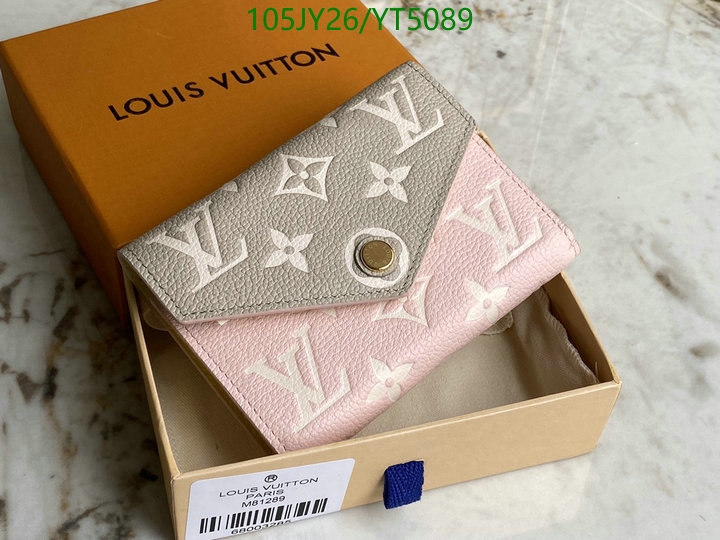 LV Bags-(Mirror)-Wallet-,Code: YT5089,$: 105USD