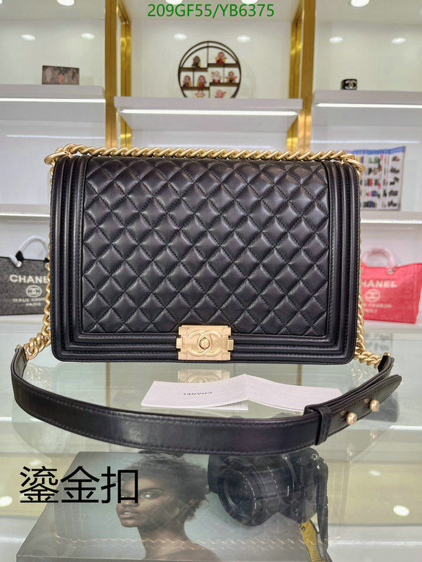 Chanel Bags -(Mirror)-Le Boy,Code: YB6375,$: 209USD