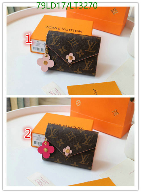 LV Bags-(Mirror)-Wallet-,Code: LT3270,$: 79USD