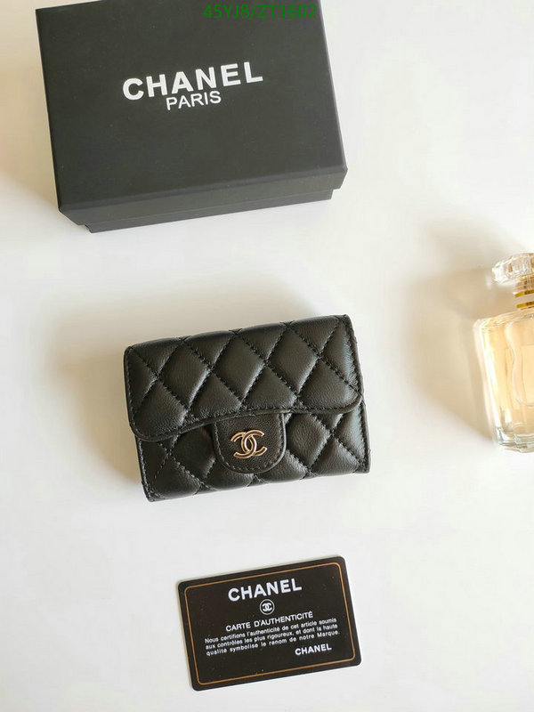 Chanel Bags ( 4A )-Wallet-,Code: ZT1602,$: 45USD