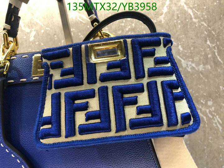 Fendi Bag-(4A)-Peekaboo,Code: YB3958,$: 135USD