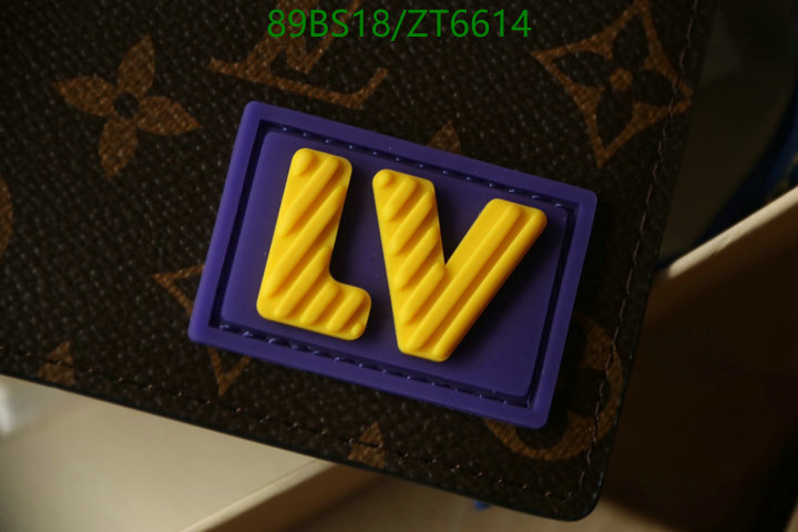 LV Bags-(Mirror)-Wallet-,Code: ZT6614,$: 89USD