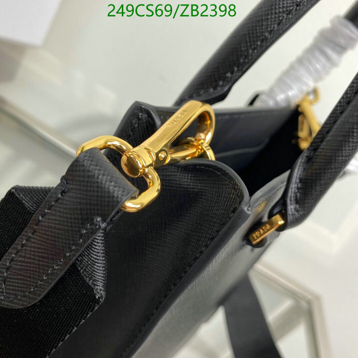 Prada Bag-(Mirror)-Diagonal-,Code: ZB2398,$: 249USD