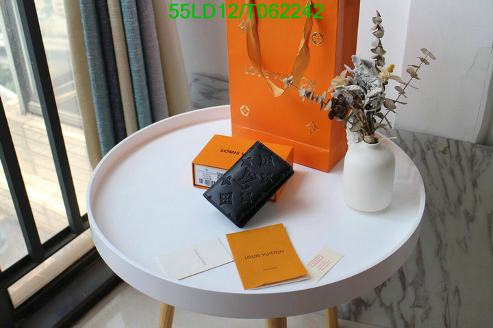 LV Bags-(Mirror)-Wallet-,Code: T062242,$: 55USD