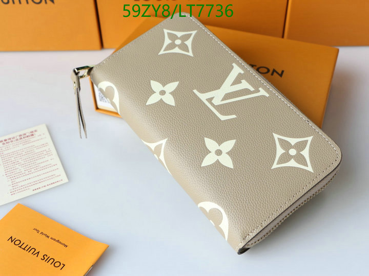 LV Bags-(4A)-Wallet-,Code: LT7736,$: 59USD