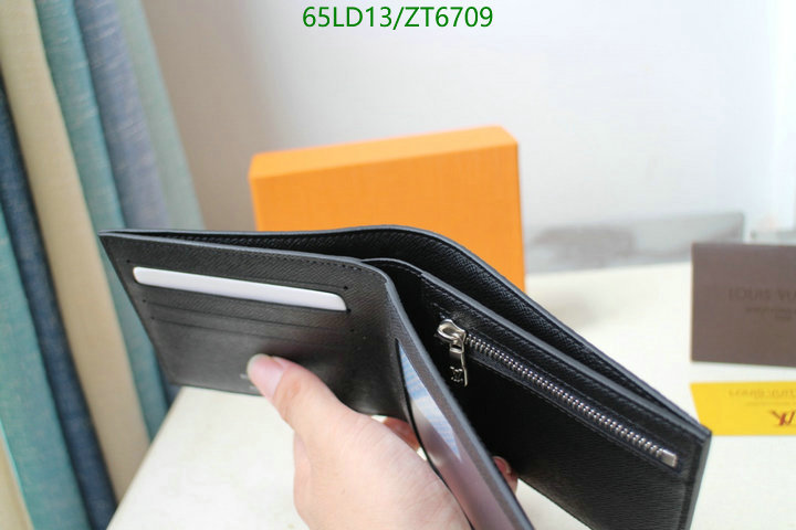 LV Bags-(Mirror)-Wallet-,Code: ZT6709,$: 65USD