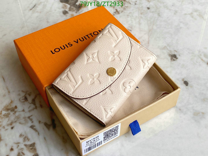 LV Bags-(Mirror)-Wallet-,Code: ZT2933,$: 79USD