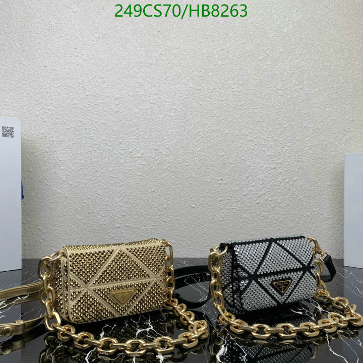 Prada Bag-(Mirror)-Diagonal-,Code: HB8263,$: 249USD