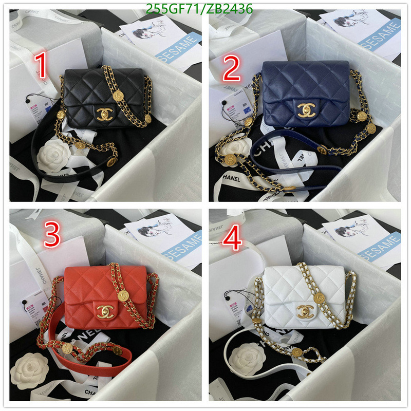 Chanel Bags -(Mirror)-Diagonal-,Code: ZB2436,$: 255USD