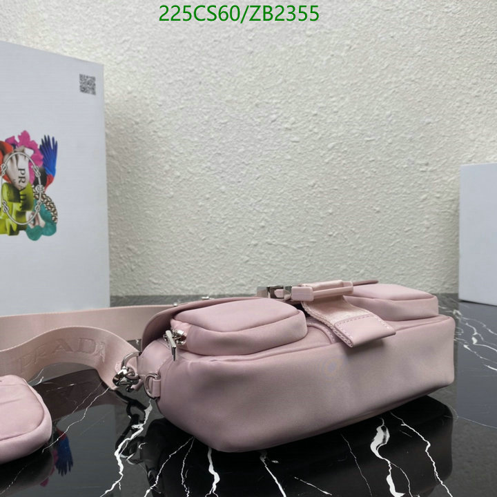 Prada Bag-(Mirror)-Diagonal-,Code: ZB2355,$: 225USD