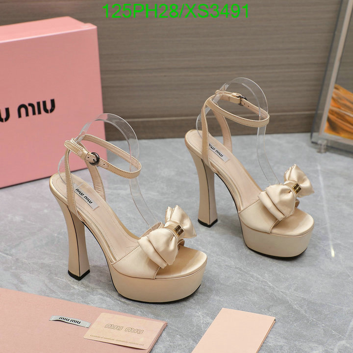 Women Shoes-Miu Miu, Code: XS3491,$: 125USD