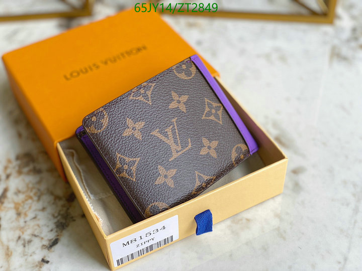 LV Bags-(Mirror)-Wallet-,Code: ZT2849,$: 65USD