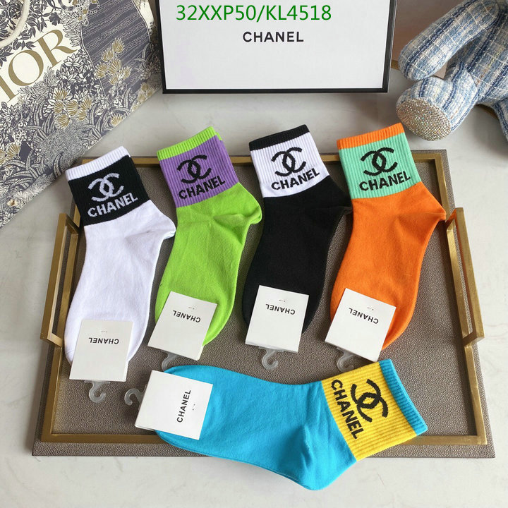 Sock-Chanel,Code: KL4518,$: 32USD
