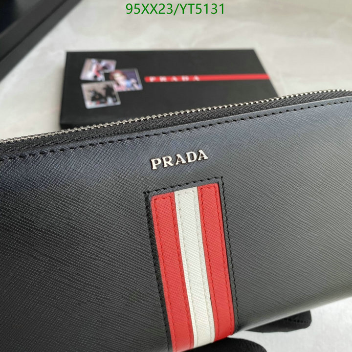 Prada Bag-(Mirror)-Wallet-,Code: YT5131,$: 95USD