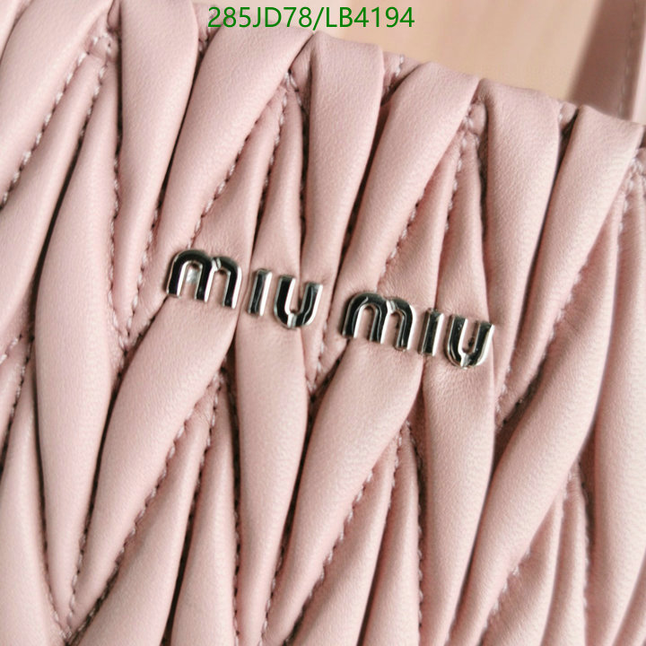 Miu Miu Bag-(Mirror)-Diagonal-,Code: LB4194,$: 285USD