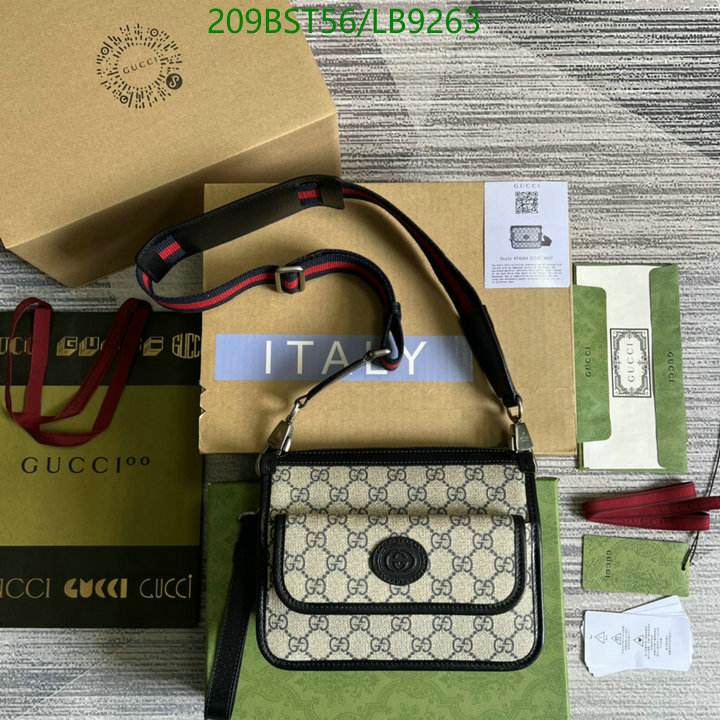 Gucci Bag-(Mirror)-Diagonal-,Code: LB9263,$: 209USD