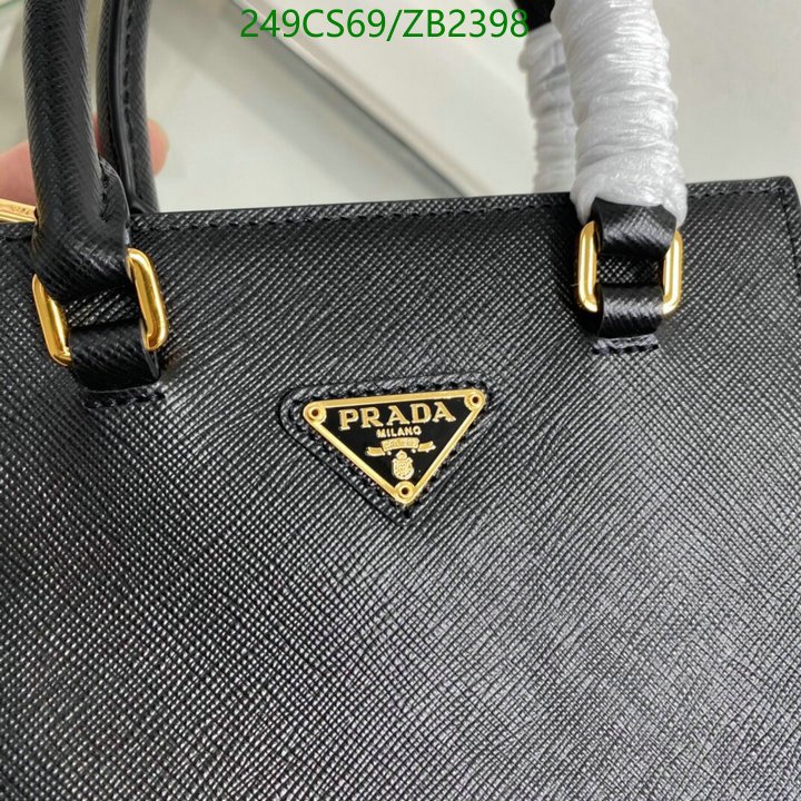 Prada Bag-(Mirror)-Diagonal-,Code: ZB2398,$: 249USD