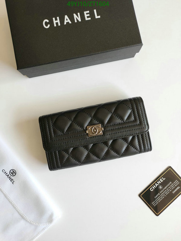 Chanel Bags ( 4A )-Wallet-,Code: ZT1604,$: 49USD