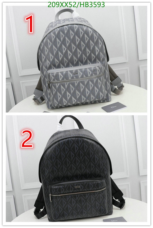 Dior Bags -(Mirror)-Backpack-,Code: HB3593,$: 209USD