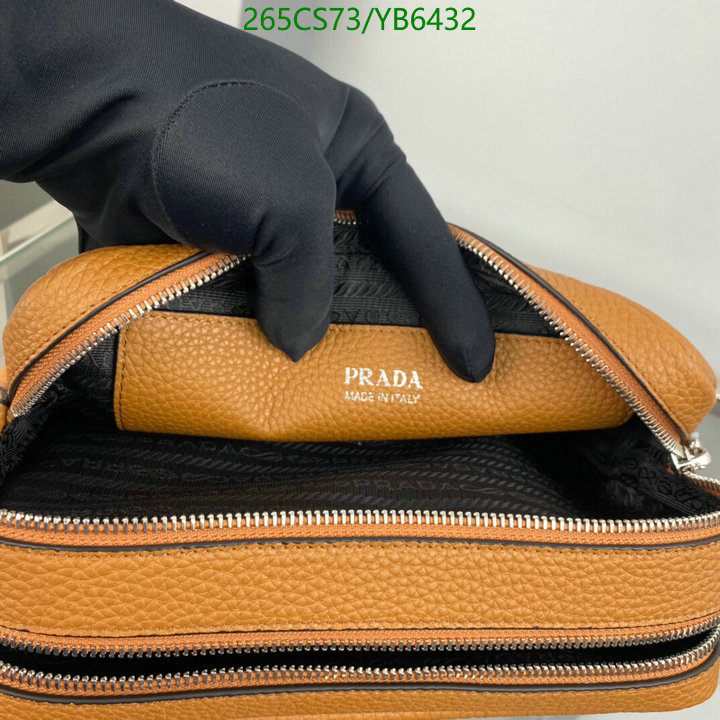 Prada Bag-(Mirror)-Diagonal-,Code: YB6432,$: 265USD