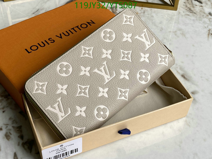 LV Bags-(Mirror)-Wallet-,Code: YT5087,$: 119USD