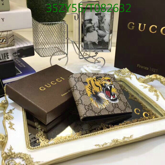 Gucci Bag-(4A)-Wallet-,Code: T082632,$:35USD