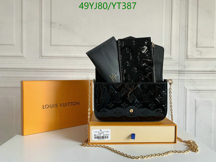 LV Bags-(4A)-Wallet-,Code: YT387,$: 49USD