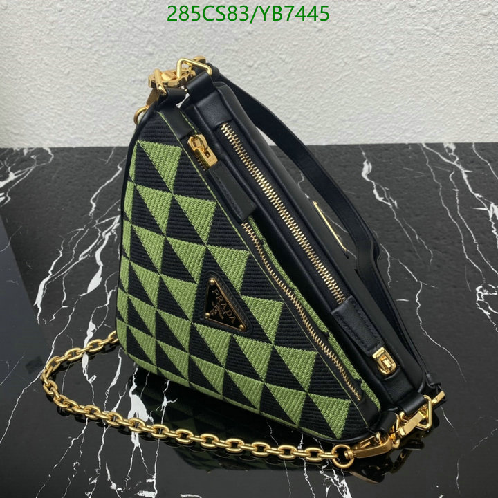 Prada Bag-(Mirror)-Triangle,Code: YB7445,$: 285USD