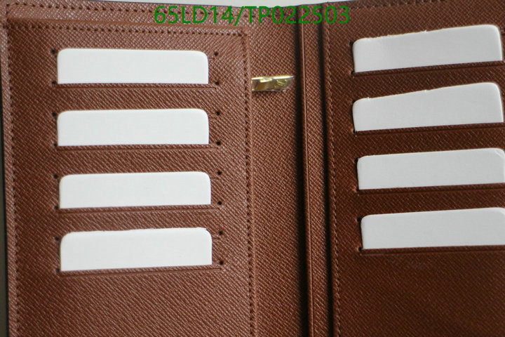 LV Bags-(Mirror)-Wallet-,Code: TP022503,$: 65USD