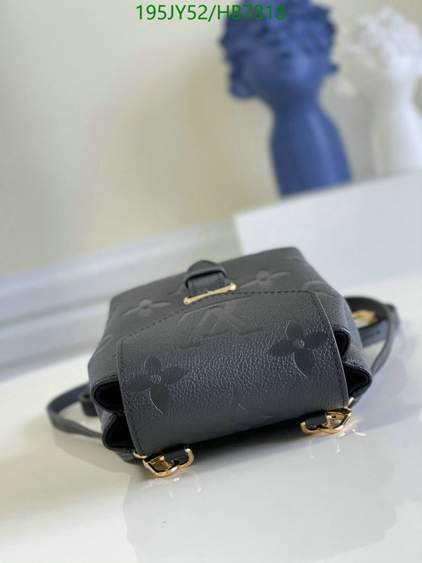 LV Bags-(Mirror)-Backpack-,Code: HB7818,$: 195USD