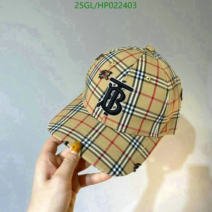 Cap -(Hat)-Burberry, Code: HP022403,$: 25USD