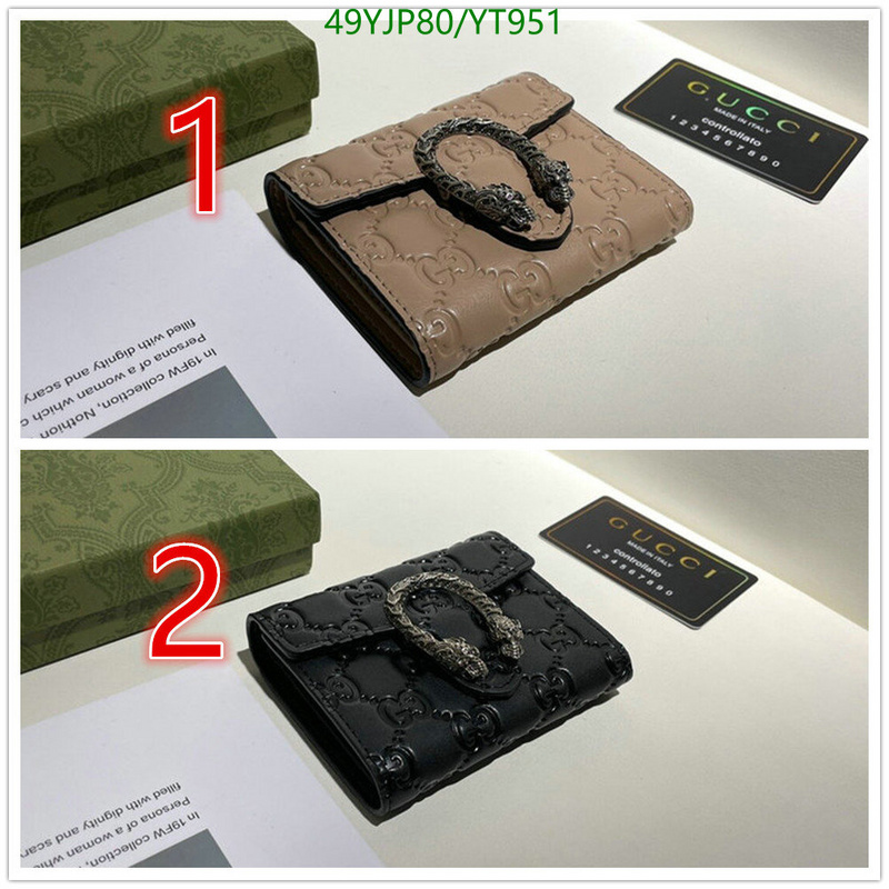 Gucci Bag-(4A)-Wallet-,Code: YT951,$: 49USD